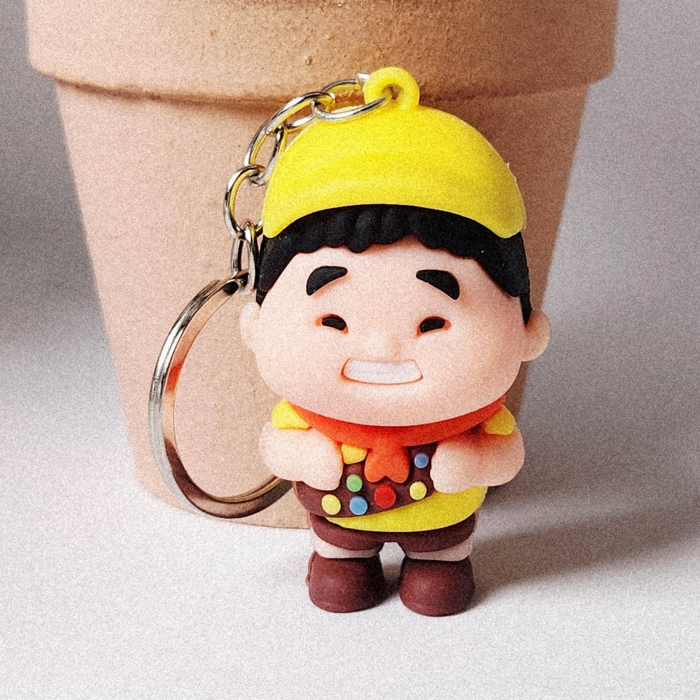 Disney Pixar Up Russell Wilderness Explorer 3D Rubber Keychain Bag Charm 2.0"